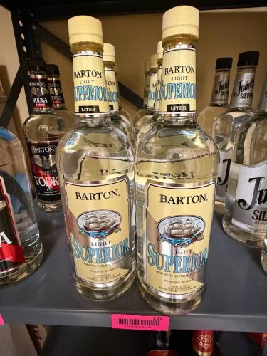 (8) BARTON LIGHT SUPERIOR RUM