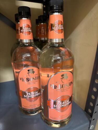 (7) MR. BOSTON PEACH SCHNAPPS LIQUEUR