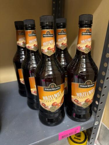 (5) HIRAM WALKER HAZELNUT COCKTAIL MIX