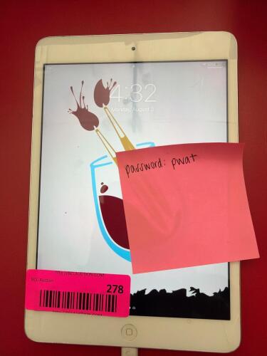 (1) APPLE UNLOCKED IPAD MINI TABLET