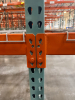 (34) SECTIONS OF 25 FT TALL UPRIGHTS AND 8 FT LONG CROSS BEAMS OF TEAR DROP PALLET RACKING. CONFIGURED AS (2) BACK-TO-BACK RUNS OF (17) SECTIONS EACH. INCLUDES (36) UPRIGHTS, ORANGE STEP BEAMS, GREEN UPRIGHTS, HEAVY-DUTY WIRE DECKING, AND STABILIZING TIE - 7