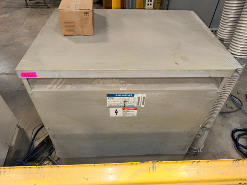 225 KVA DRY-TYPE DISTRIBUTION TRANSFORMER AND (2) FLOOR-MOUNTED PANELBOARDS. TRANSFORMER FEATURES A VENTILATED NEMA 3R ENCLOSURE. PANELBOARDS ARE HEAVY-DUTY STEEL