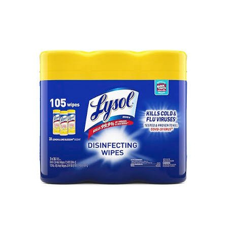 (6) CANISTERS OF DISINFECTANT WIPES