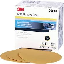 (3) BOXES OF (200) GOLD ABRASIVE DISCS