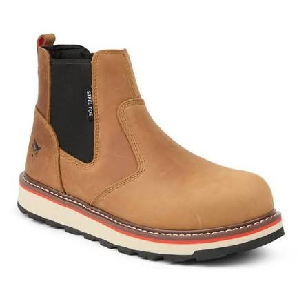 (1) PAIR OF WORK BOOTS