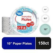 (2) PACKS OF (150) PAPER PLATES