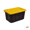 (6) STORAGE TOTES AND LIDS