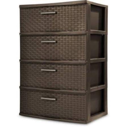 (1) WEAVE TOWER STORAGE BOXES
