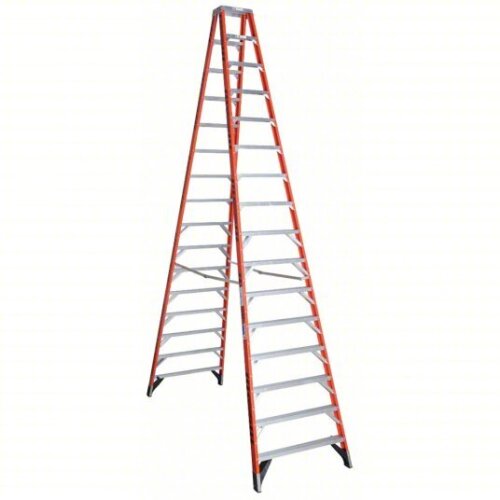 (1) FIBERGLASS TWIN STEP LADDER
