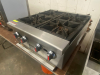 EASYROSE FOUR-BURNER HEAVY-DUTY COUNTERTOP GAS HOTPLATE WITH CAST IRON GRATES, INDIVIDUAL MANUAL CONTROLS, AND STAINLESS STEEL EXTERIOR - 2