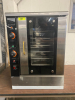 STAINLESS STEEL 6-TRAY ELECTRIC BAKERY DOUGH PROOFER / PROOFING CABINET WITH HUMIDITY AND TEMPERATURE CONTROLS, GLASS DOOR, AND ADJUSTABLE PAN RACKS. - 2