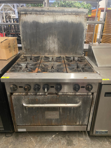 MAINSTREET 6-BURNER GAS RANGE WITH STANDARD OVEN