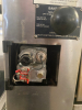 BAKERS PRIDE SINGLE DECK GAS PIZZA OVEN. STAINLESS STEEL EXTERIOR, STONE DECKS, INDEPENDENT DOORS, AND ADJUSTABLE TOP/BOTTOM HEAT CONTROL. UNIT IS MOUNTED ON A STEEL STAND WITH CASTERS - 6