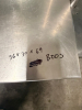 36" X 30" STAINLESS TABLE W/ RISER SHELF. - 2