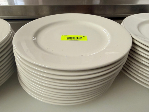 (12) 10 3/4" CHINA PLATES.