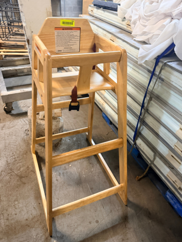 TALL WOODEN HIGH CHAIR