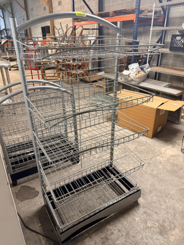 30" ROLL ABOUT WIRE DISPLAY RACK