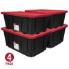 (4) HEAVY DUTY STORAGE TOTES