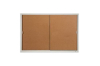 (1) ENCLOSED BULLETIN CORK BOARD
