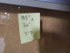 (1) ENCLOSED BULLETIN CORK BOARD - 2