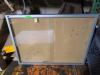 (1) ENCLOSED BULLETIN CORK BOARD - 3