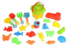 (1) BAG OF SAND CASTLE TOYS