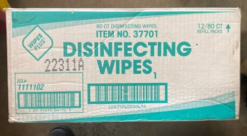 (12) PACKS OF (80) DISINFECTING WIPES