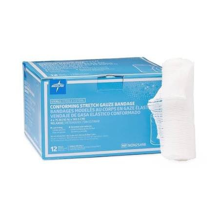 (12) ROLLS OF CONFORMING STRETCH GAUZE BANDAGE
