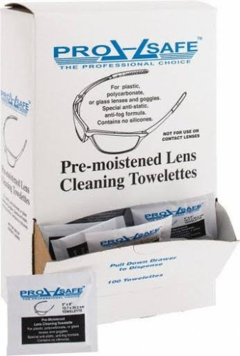 (2) BOXES OF (100) PRE-MOISTENED LENS CLEANING TOWELETTES