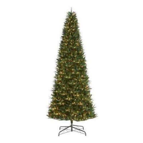 DESCRIPTION: (1) ROCKFORD SLIM PINE ARTIFICIAL CHRISTMAS TREE BRAND/MODEL: HOLIDAY TIME/342T2101717 INFORMATION: 800 PRE-STRUNG LED LIGHTS/3214 BRANCH