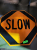 (1) STOP/SLOW SIGN - 2