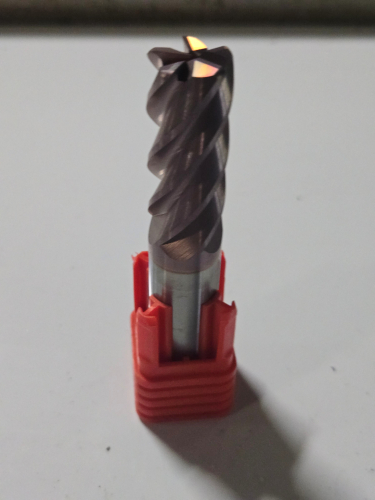 (3) SOLID CARBIDE CORNER RADIUS END MILL