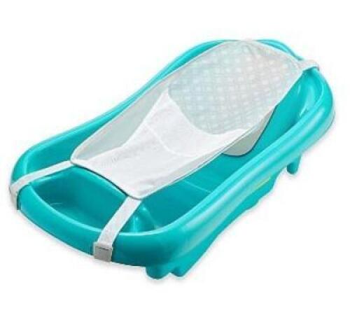 DESCRIPTION: (2) NEWBORN-TO-TODDLER TUB BRAND/MODEL: THE FIRST YEARS/15001348 INFORMATION: AQUA/MISSING NETTING, MUST COME INTO INSPECT RETAIL$: $21.9