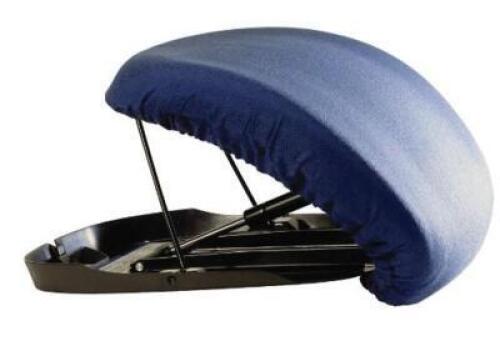 DESCRIPTION: (1) UPEASY SEAT ASSIST PLUS BRAND/MODEL: CAREX/CCFUPE3 INFORMATION: BLUE/SUPPORTS UP TO 340LBS RETAIL$: 109.99 SIZE: 19"L X 17"W X 4"H QT