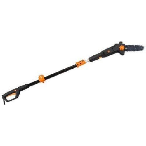 DESCRIPTION: (1) ELECTRIC POLE SAW BRAND/MODEL: WEN/4019 INFORMATION: LIGHTWEIGHT/6-AMP MOTOR/ORANGE & BLACK RETAIL$: 68.39 SIZE: 7.5"L X 6.7"W X 105.