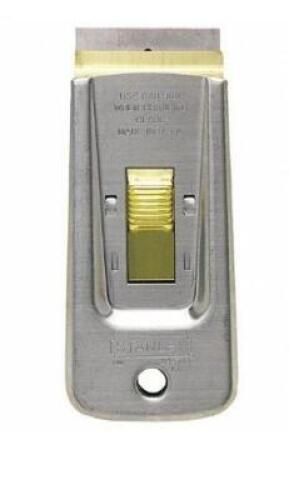 DESCRIPTION: (3) STIFF GLASS SCRAPER BRAND/MODEL: STANLEY/28-500 INFORMATION: CARBON STEEL/CORROSION-RESISTANT SIZE: 1-1/2"BLADE WIDTH X 4-1/16"L X 3-