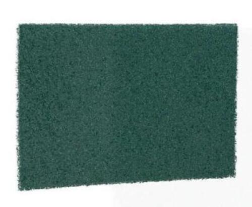 DESCRIPTION: (1) PACK OF (12) SCOURING PAD BRAND/MODEL: SCOTCH-BRITE/86 INFORMATION: GREEN/CELLULOSE RETAIL$: 32.49 PER PK OF 12 SIZE: 9"H X 6"W QTY: