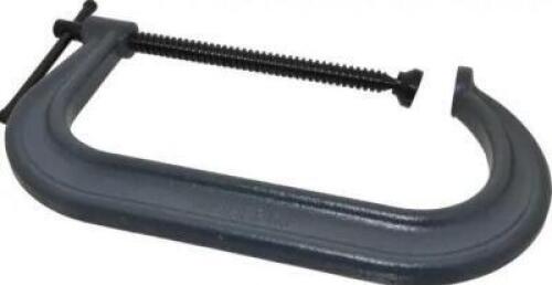 DESCRIPTION: (1) STANDARD C-CLAMP BRAND/MODEL: WILTON/14284 INFORMATION: CAPACITY: 8,000 LBS/FORGED STEEL/BLACK OXIDE RETAIL$: 143.99 SIZE: 10-1/8"MAX