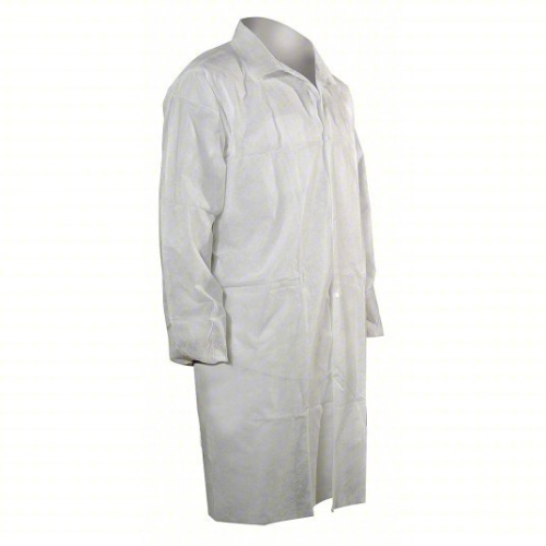 (1) BOX OF (25) DISPOSABLE LAB COATS