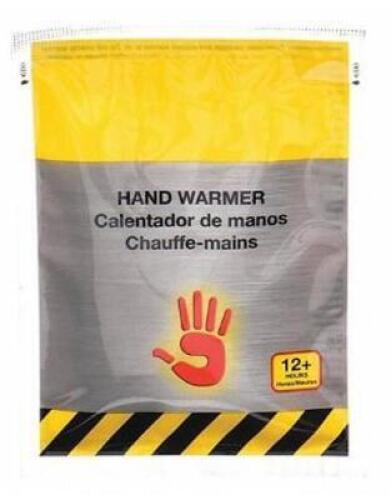 DESCRIPTION: (1) PACK OF (50) HAND WARMERS BRAND/MODEL: CONDOR/32HD77 INFORMATION: HEATING TIME: 8 HR/WITH AIR/109 AVERAGE TEMP RETAIL$: 61.40 PER PK