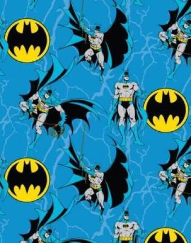 DESCRIPTION: (2) BATMAN FLEECE FABRIC BATMAN ROPE BRAND/MODEL: DC COMICS/520238AYC1/5WM INFORMATION: BLUE/MACHINE WASHABLE RETAIL$: 15.99 EACH SIZE: 5