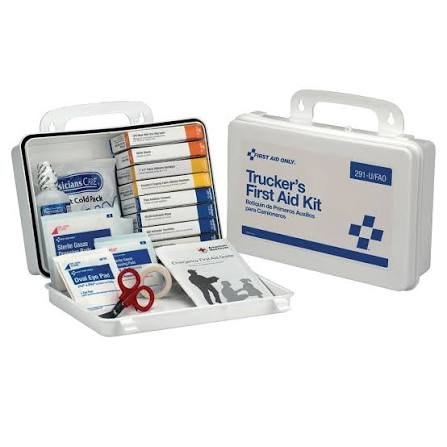 (1) TRUCKER'S FIRST AID KIT AND HOUSING