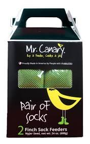 (1) BOX OF (2) FINCH SOCK FEEDERS