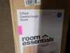 (1) SET OF (2) COUNTER HEIGHT BAR STOOLS - 2