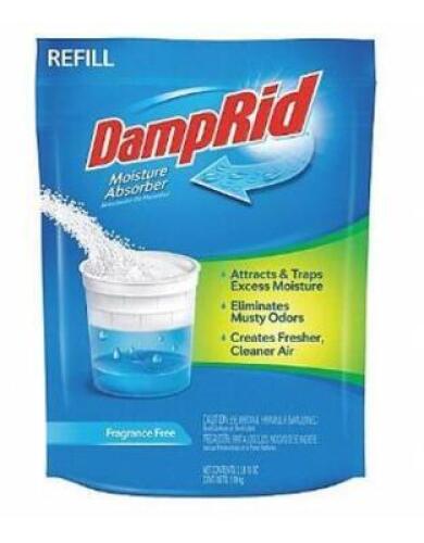 DESCRIPTION: (1) MOISTURE ABSORBER REFILL BRAND/MODEL: DAMPTID/FG30K INFORMATION: WHITE/ELIMINATE MUSTY ODORS RETAIL$: 11.22 SIZE: 5"L X 4"W X 8"H QTY