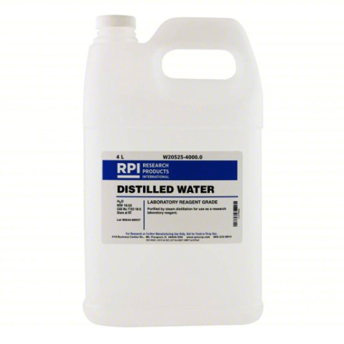 (3) REAGENT GRADE DISTILLED WATER