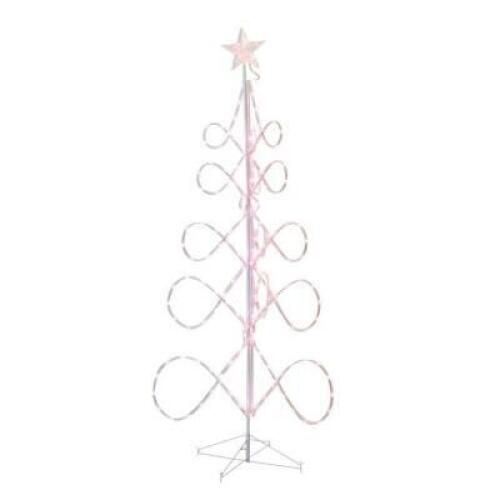 DESCRIPTION: (1) MULTICOLOR CHRISTMAS TREE BRAND/MODEL: HOLIDAY TIME INFORMATION: BLUE WATER REPELLENT COVER RETAIL$: $54.00 SIZE: 7 FT QTY: 1