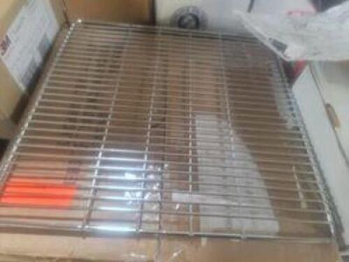 DESCRIPTION: (4) WIRE SHELVES INFORMATION: CHROME RETAIL$: $10.00 EA SIZE: 12X12 QTY: 4