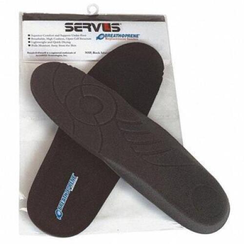DESCRIPTION: (1) BOX OF APPROX (10) INSOLES BRAND/MODEL: HONEYWELL SERVUS #3URW1 INFORMATION: BLACK RETAIL$: $16.11 EA SIZE: SIZE 12 QTY: 1