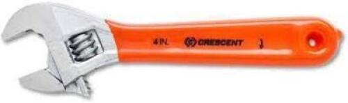 DESCRIPTION: (1) CRESCENT WRENCH BRAND/MODEL: CRESCENT #AC212CBK INFORMATION: ORANGE AND CHROME RETAIL$: $40.00 SIZE: 1-1/2 JAW CAP 12" STANDARD QTY: